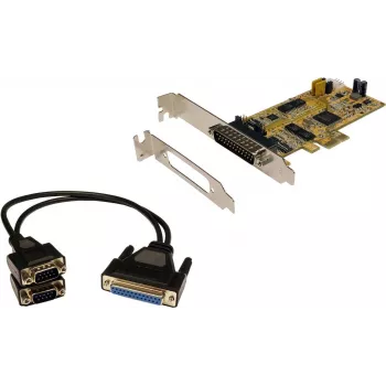 EXSYS EX-45362 scheda adattatore seriale 2 porte RS-232 PCIe x1, Low Profile, ASIX AX99100