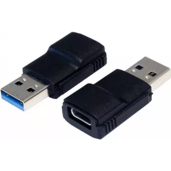 EXSYS EX-47991 Adattatore USB 3.1 Gen 1 Type-A maschio a Type-C femmina, nero