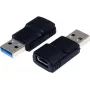EXSYS EX-47991 Adattatore USB 3.1 Gen 1 Type-A maschio a Type-C femmina, nero