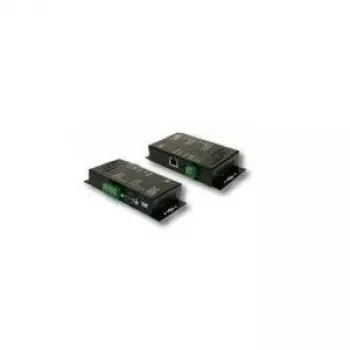 EXSYS EX-6051POEIS extender / repeater PoE industriale, 10/100 Mbit/s, IEEE 802.3at, montaggio su guida DIN, case in metallo, da -40 a 75°C
