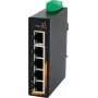 EXSYS EX-6200 switch Ethernet industriale a 5 porte, unmanaged, 10/100Base-TX, guida DIN, da -40 a 75°C