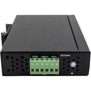 EXSYS EX-6205 switch Ethernet industriale 8 porte, 10/100 Mbps, guida DIN, da -40 a 75°C