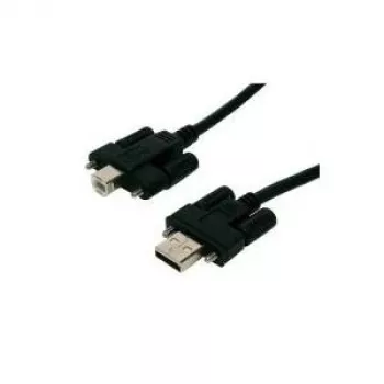 EXSYS EX-K1552V Cavo USB 2.0, connettore maschio Type-A a connettore maschio Type-B con viti zigrinate, 2 m, nero