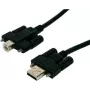 EXSYS EX-K1555V cavo USB 2.0, connettore maschio Type-A su connettore maschio Type-B con viti zigrinate, 5 m, nero