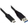 EXSYS EX-K1584-2.0 cavo USB 3.2 Gen 1 Type-A a Type-C 2 m nero