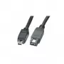 EXSYS Cavo FireWire 800 IEEE 1394b 9 pin a 4 pin, 1,0 m, nero EX-K6870