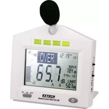 Monitor di livello sonoro con data logger EXTECH SL130G, 30-130 dB, USB, ponderazione A/C