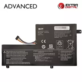 Extra Digital Advanced batteria per laptop – Lenovo L15L3PB1, 3600mAh, 11,1V, 3 celle Li-Ion (IdeaPad 100)
