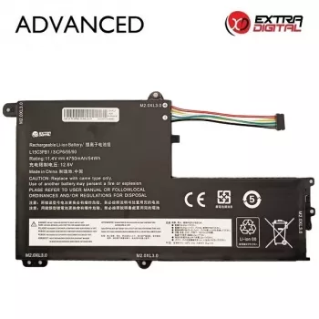 Extra Digital Advanced NB483075 batteria ricaricabile sostitutiva per laptop Lenovo L15C3PB1 – 4750mAh, 11.4V, 3 celle