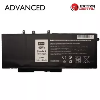 Extra Digital Advanced batteria di ricambio per laptop per Dell GJKNX – 8200mAh, 11.4V, 9 celle (NB442249)