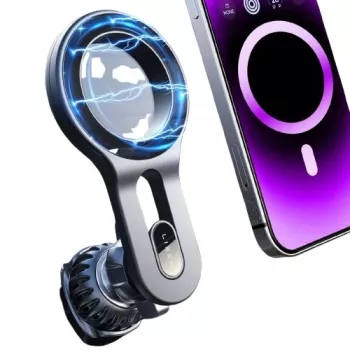 EXTRA DIGITAL Supporto magnetico per smartphone per bocchette di aerazione – supporto universale con rotazione 360°, magneti in neodimio N52 - nero (HB390489)