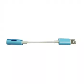 EXTRA DIGITAL Adattatore da Lightning a jack cuffie 3,5 mm – bianco, cavo 10 cm, DAC, compatibile MFi