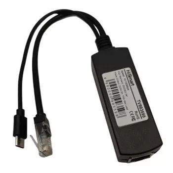 EXTRA DIGITAL splitter PoE 10/100M 10W, USB-C 5V 2A