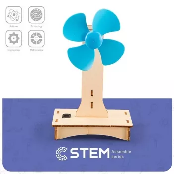 EXTRA DIGITAL Kit di costruzione in legno Modello didattico ventilatore elettrico