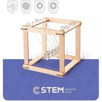 EXTRA DIGITAL kit di costruzione in legno Newton's Cradle, modello didattico