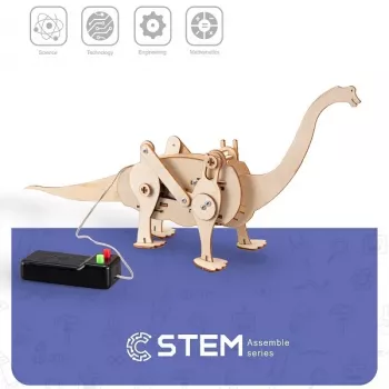EXTRA DIGITAL dinosauro che cammina in legno da costruire, modello didattico