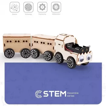 EXTRA DIGITAL trenino in legno da costruire, modello didattico