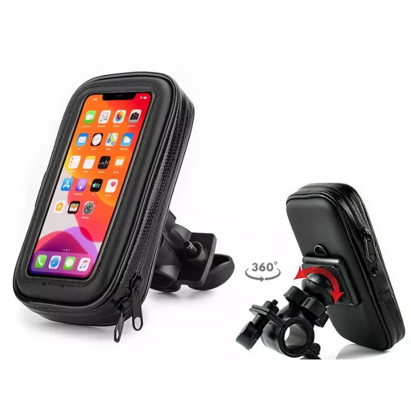 Extralink supporto per bicicletta per smartphone, impermeabile, rotazione a 360°, chiusura sicura