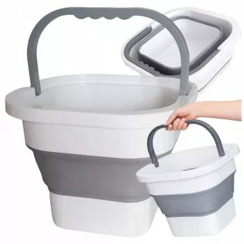 EXTRALINK Black Forest Secchio pieghevole in silicone 10L portatile da campeggio