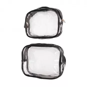 EXTRALINK Black Forest KM03 zaino da cabina 45x20x30 cm con 2 beauty case – grigio