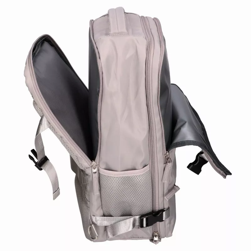 EXTRALINK Black Forest KM03 zaino da cabina 45x20x30 cm con 2 beauty case – grigio
