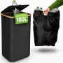 EXTRALINK Black Forest cestino pieghevole per la raccolta di bottiglie a rendere, 100L, nero