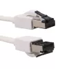 EXTRALINK Cavo piatto CAT.8 U/FTP 20m 40G, schermato, cavo patch, rame, bianco