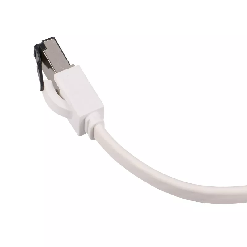 EXTRALINK cavo patch Ethernet piatto Cat.8 U/FTP 10m 40Gbps bianco