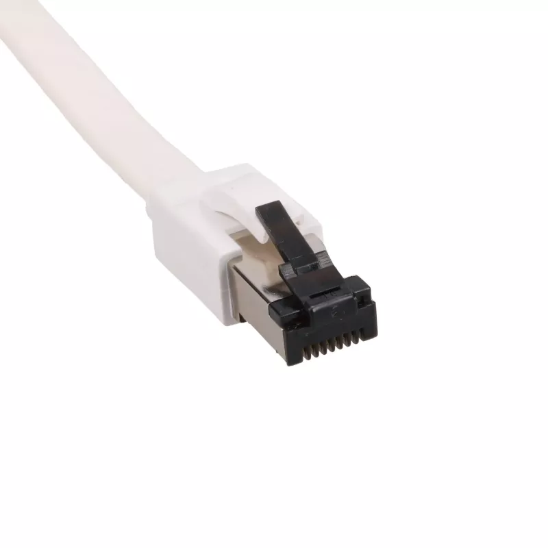 EXTRALINK cavo patch Ethernet piatto Cat.8 U/FTP 1m 40G bianco