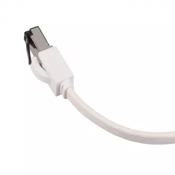 EXTRALINK Cavo patch piatto Cat 8 U/FTP 3m 40G bianco