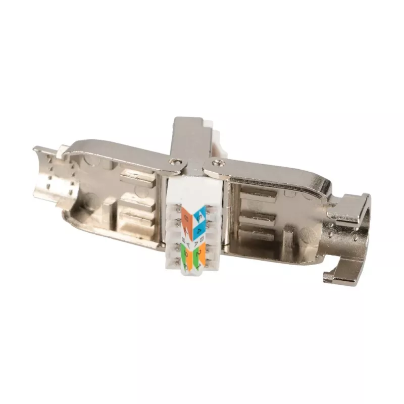 Extralink CAT6A Connettore RJ45 senza attrezzi – UTP 8P8C dorato connettore Ethernet 10Gbps