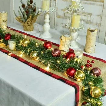 Extralink ghirlanda natalizia, catena decorativa 5m - catena luminosa LED alimentata via USB, bianco caldo, per interni