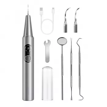 EXTRALINK CS-02 rimuovi tartaro a ultrasuoni con telecamera, 5 modalità, Wi-Fi, LED, IPX7, USB-C