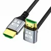 EXTRALINK Cavo HDMI 2.1 8K HDR 2M ad Angolo Verso l'Alto Nero