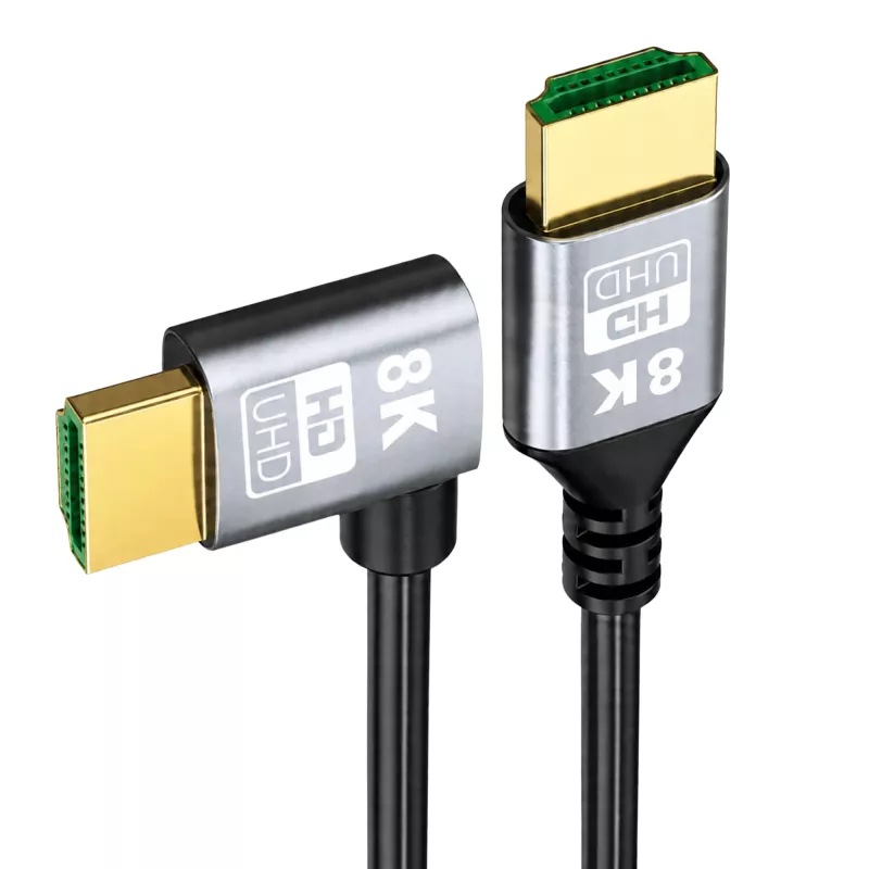EXTRALINK Cavo HDMI 2.1 8K HDR 2M ad Angolo Sinistro
