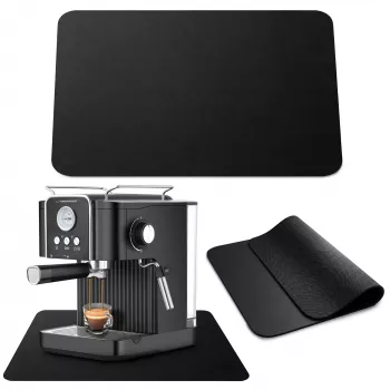 EXTRALINK HOME Tappetino per Macchina del Caffè, Protezione Assorbente per Liquidi, 30x40 cm, Nero/Grigio Scuro