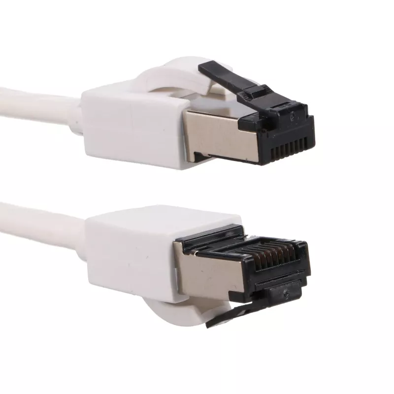 EXTRALINK Cavo patch LAN Cat.8 U/FTP 15m 40G piatto, schermato, a nastro, rame, bianco