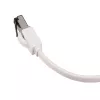 Cavo patch LAN EXTRALINK Cat.8 U/FTP 2m 40G piatto, schermato, coppie schermate con foglio, rame, bianco