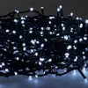 Extralink catena luminosa LED 200 LED bianco freddo 10m + 3m IP44 interno/esterno