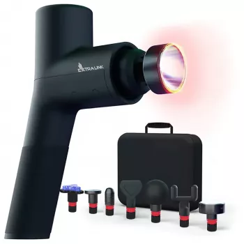 Extralink Massage Gymgun Fit 2.0 Pro pistola massaggiante, 7 accessori, 6 modalità