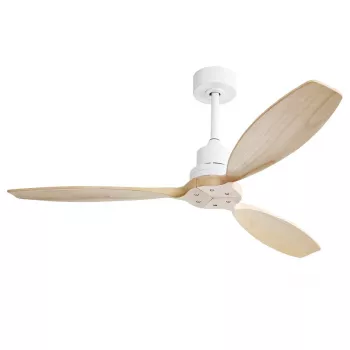 Extralink Nature Pure 52 ventilatore da soffitto smart WiFi, 132 cm, pale in legno, controllo tramite app