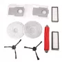 EXTRALINK Kit ricambi per Roborock Q Revo MaxV / Pro / S / Plus – set da 10 pezzi con spazzola principale, spazzole laterali, filtri HEPA, panni per la pulizia, sacchetti per la polvere e utensile per la pulizia