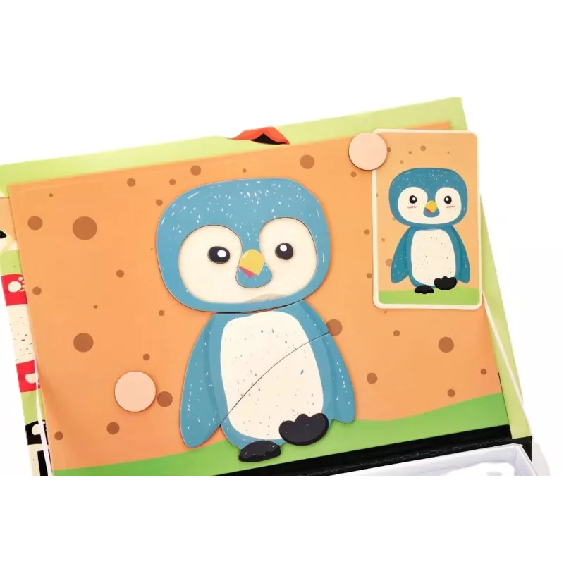 EXTRALINK TOYS libro puzzle magnetico animali 68 pezzi