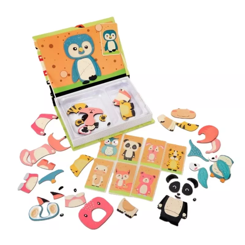 EXTRALINK TOYS libro puzzle magnetico animali 68 pezzi