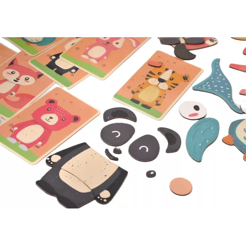 EXTRALINK TOYS libro puzzle magnetico animali 68 pezzi