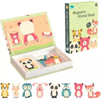 EXTRALINK TOYS libro puzzle magnetico animali 68 pezzi