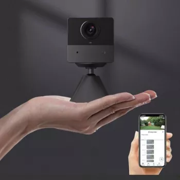 EZVIZ CB2 2K+ 3MP 4G LTE Telecamera di sorveglianza a batteria con visione notturna a colori, IP65, rilevamento PIR, audio bidirezionale, microSD fino a 512 GB
