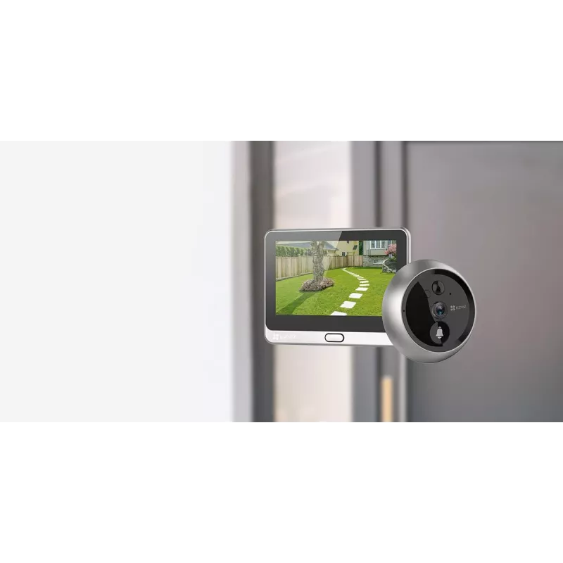 Ezviz CS-CP4 spioncino digitale Wi-Fi 2MP con display da 4.3 pollici, argento