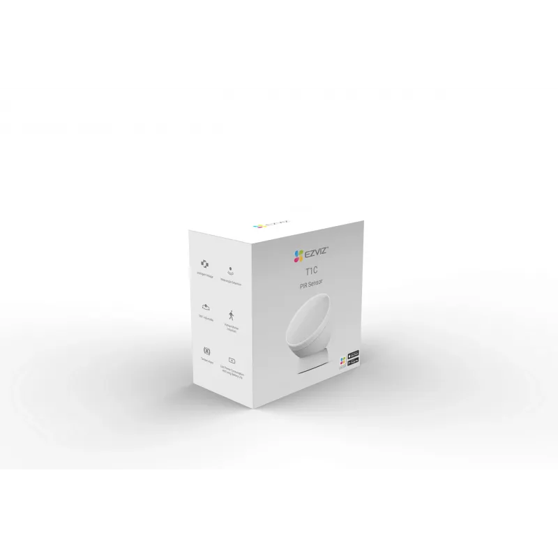 EZVIZ CS-T1C sensore di movimento PIR wireless, Zigbee 3.0, portata 12m, bianco