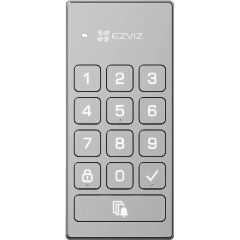 EZVIZ DL01/DL01CP Smart Lock con tastiera – impronta digitale, codice, RFID, controllo tramite app, Wi-Fi/Bluetooth, nero